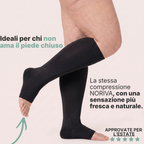 Calze BambooFlow™ a compressione punta APERTA - Per sentirti leggera!