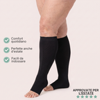Calze BambooFlow™ a compressione punta APERTA - Per sentirti leggera!