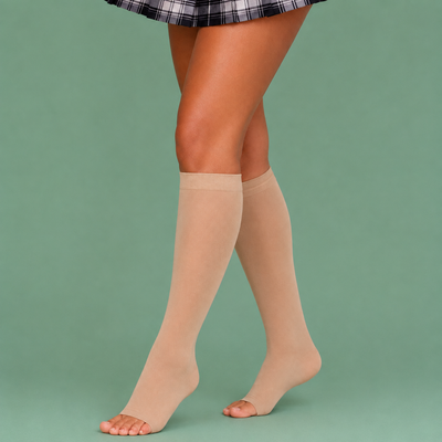 Calze BambooFlow™ a compressione punta APERTA - Per sentirti leggera!