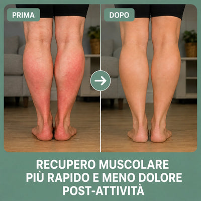 Prima e dopo: recupero muscolare più rapido e meno dolore post-attività