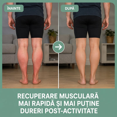 Înainte și după: recuperare musculară mai rapidă și mai puține dureri post-activitate