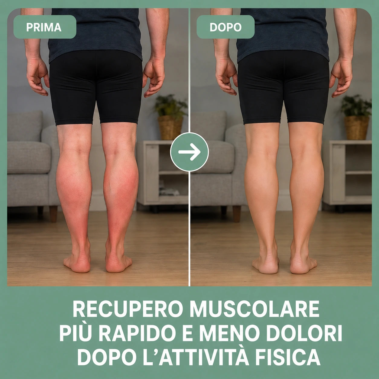 Prima e dopo: recupero muscolare più rapido e meno dolori dopo l'attività fisica